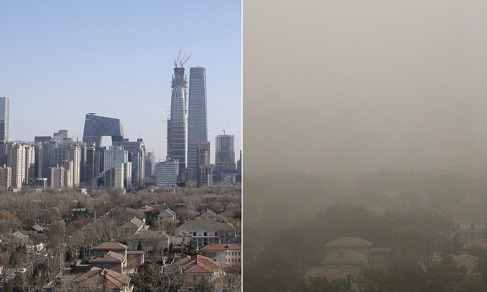 中国北京の大気汚染