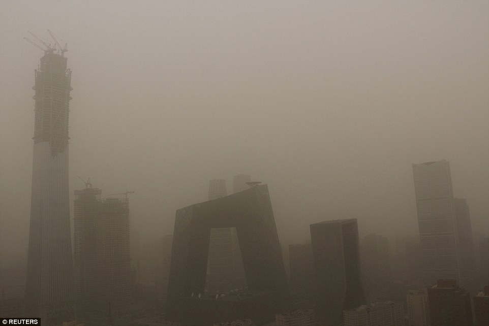 中国北京の大気汚染