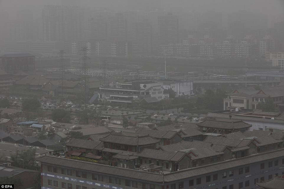 中国北京の大気汚染