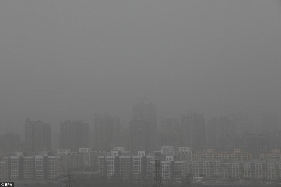 中国北京の大気汚染