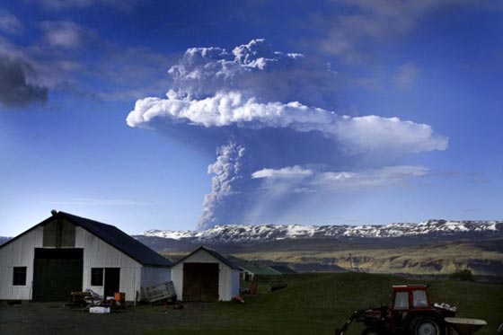 アイスランド・グリムズボトン火山噴火