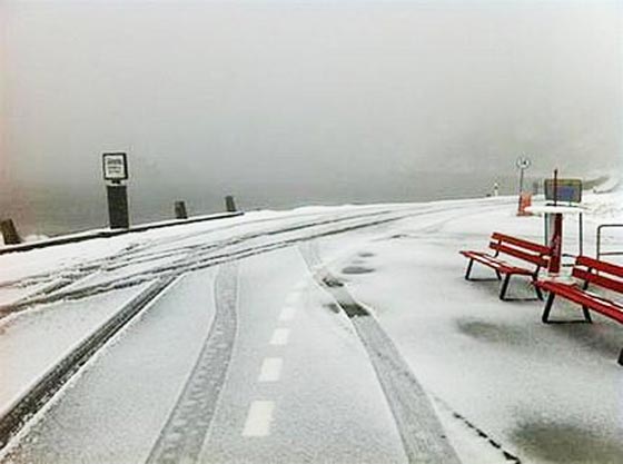 スイスで異常気象