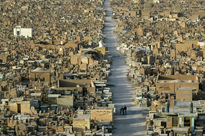 世界最大規模のイスラム墓地