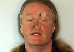 人間の顔を使った目の錯覚実験
