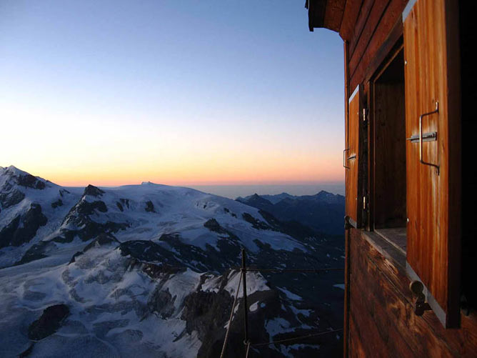 マッターホルン最高度の山小屋