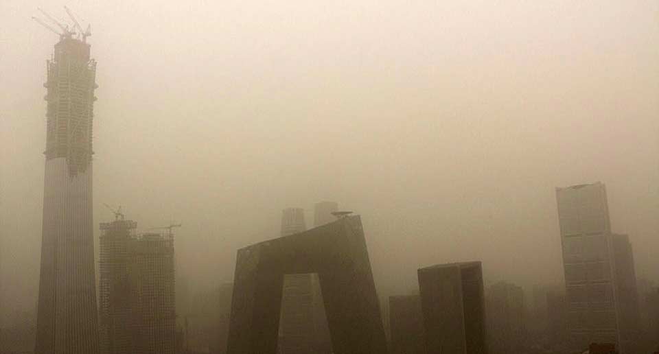 中国北京の大気汚染